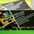 Визитки для студии тюнинга Black Glass